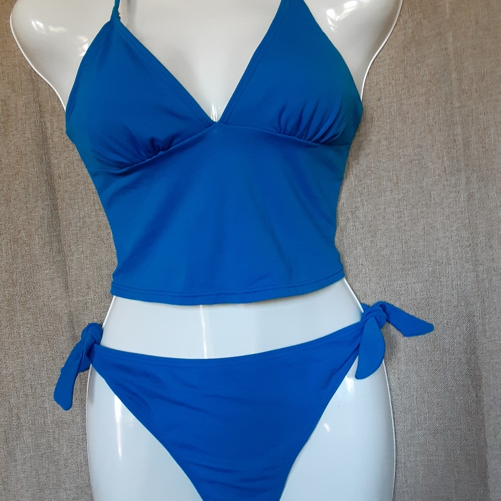 Two-piece blue swimsuit size M  Aqua couture